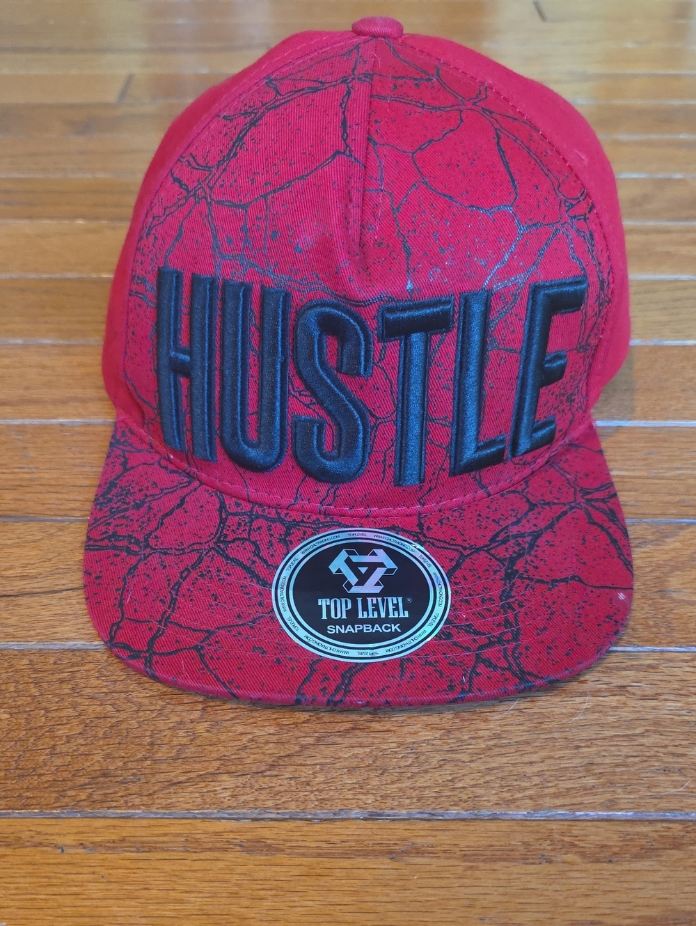 Hustle Red Snapback Hat